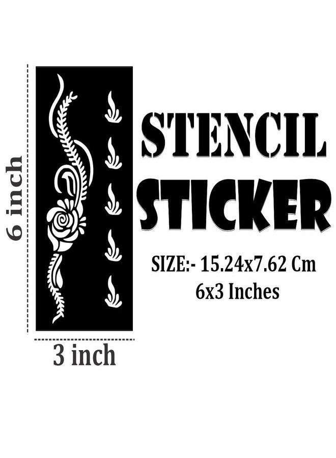 ORDERSHOCK Practice Mehndi Sticker with Traditional Style Patterns for Kids - Image 4